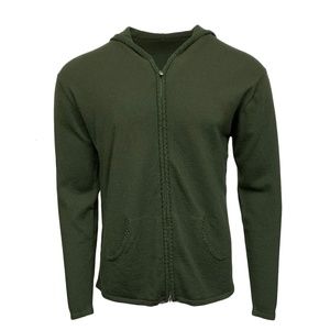 Royalty by Raw7 Men's Cashmere Hoodie Skull - Green